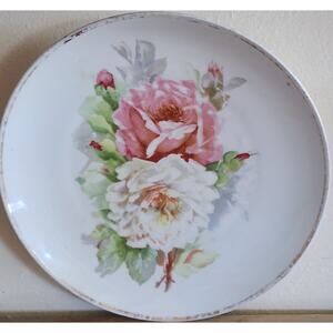 1899-1918 Antique Floral Hand Painted Plate 8 3/4" O & E G Royal Austria